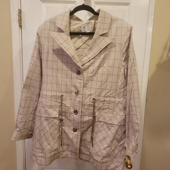 CAbi Windowpane Jacket, Size XL - Picture 4 of 5